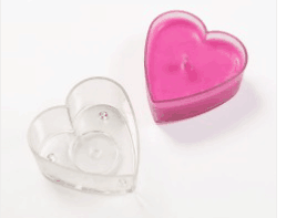 Heart shape Candle cup for scented candles tealight